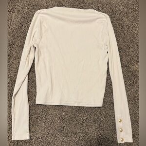 Ribbed long sleeved top